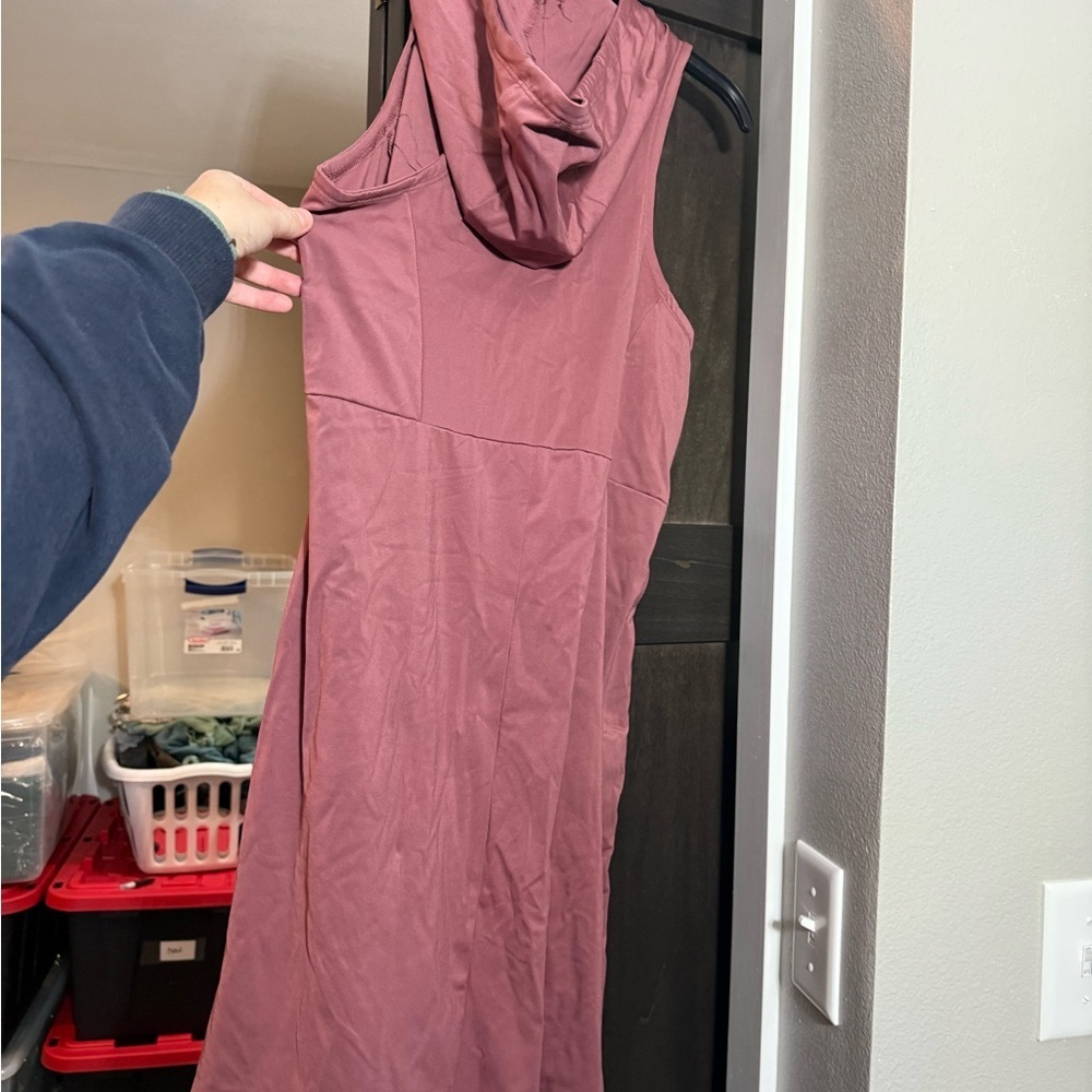 Little Donkey Andy - Women's quick dry tennis/golf dress, Wine Red color (mauve) - Picture 10 of 14